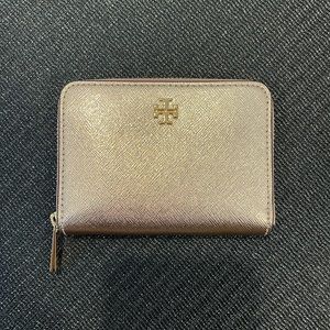 Tory Burch Emerson Zip Coin Case Light Rose Gold